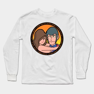 Lupin the third and Fujiko Mine round design Long Sleeve T-Shirt